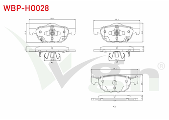 Fren Disk Balata Ön WGN WBP-HO028  