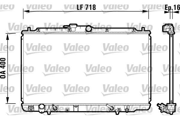 Su Radyatörü  Honda Accord Coupe (CG2/4)(06.1998->)  VALEO 734113