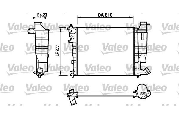 Su Radyatörü  Peugeot 306 3/5 Kapı (S1)(01.1993->05.1996)  VALEO 732535