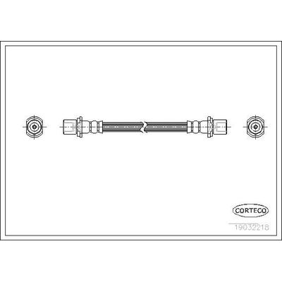 Fren Hortumu Arka Sağ veya Sol Toyota Corolla (E9)(1987->)  OTOZONE FHA9000