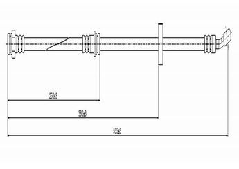 Fren Hortumu Ön Sağ veya Sol CAVO C800 388C  5154060A31
