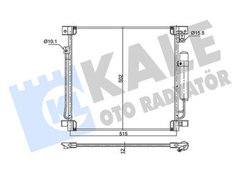 Klima Radyatörü  KALE 354015  7812A292 6000607000