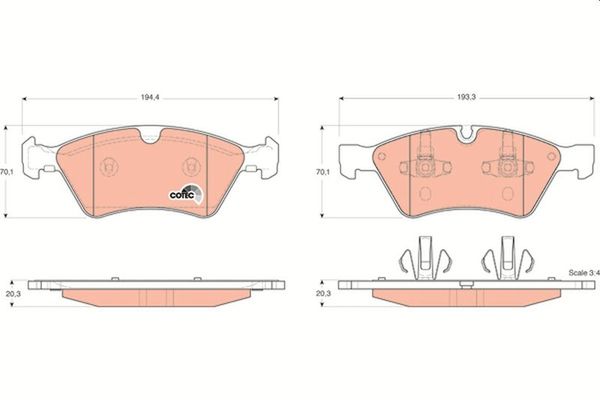 Fren Disk Balata Ön KALE BALATA 23922 210 05 MSH