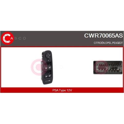 Cam Açma Düğmesi Ön Sol Opel Corsa F / Corsa-e F (2019->)  PSA ORJINAL 96788281ZD