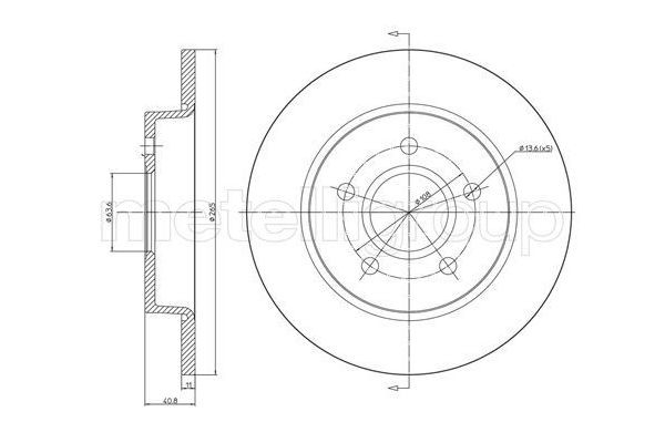 Fren Disk Ayna Arka Sağ ve Sol CIFAM 800-688C
