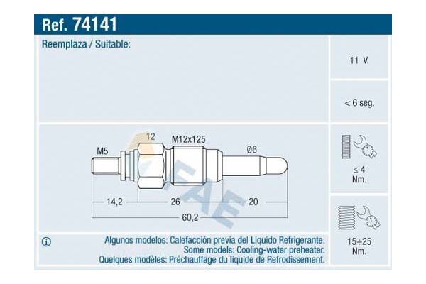 Isıtma Bujisi  Volkswagen T4 Transporter Kamyonet Çift Kabin (09.1990->2003)  SWAPP 60171