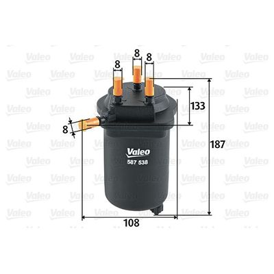 Yakıt Filtresi  VALEO 587538