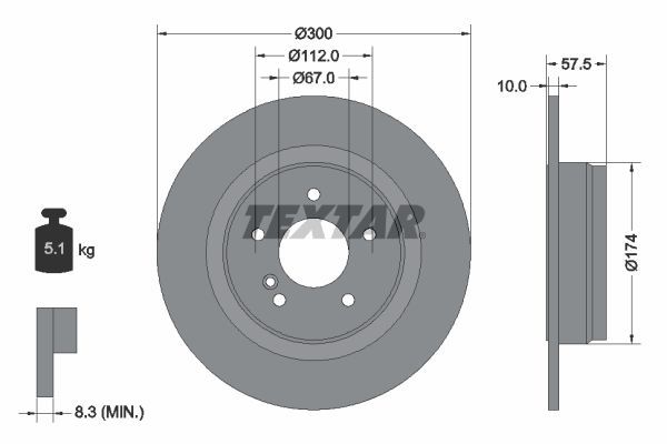 Fren Disk Ayna Arka Sağ ve Sol Mercedes C -Serisi Coupe (BM 204)(03.2011->)  EUROREPAR 1622809680
