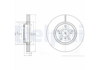 Fren Disk Ayna Ön Sağ ve Sol DELPHI BG4236C  435120F030 4351202190 43512-02190 4351202210 43512-02210 43512-0F030 4351212680 43512-12680
