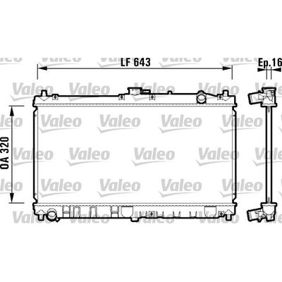 Su Radyatörü  Mazda MX-5 (NB)(01.1998->)  VALEO 734119
