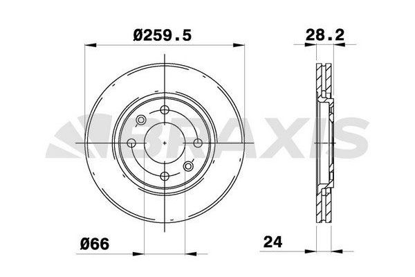 Fren Disk Ayna Ön Sağ ve Sol BRAXIS AE0226