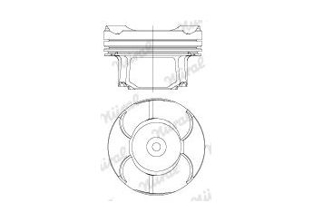 Piston (84.50MM-STD)   GOETZE 87-70273-050  11257640168 11 257 640 168