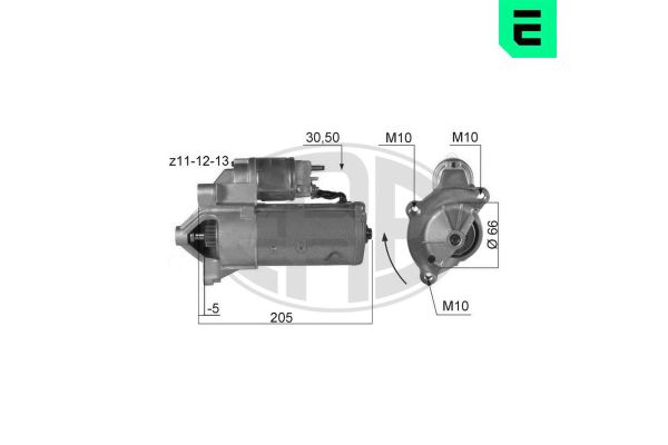 Marş Dinamosu  Peugeot Boxer (290) Minibüs Aks:2850mm (2002->2006)  ERA 220148