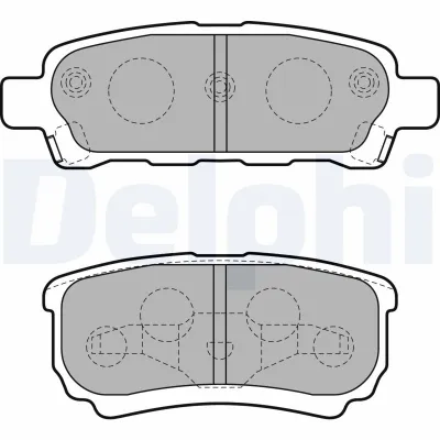Fren Disk Balata Arka Mitsubishi Lancer Sedan (CY0)(2007->)  DELPHI LP1852