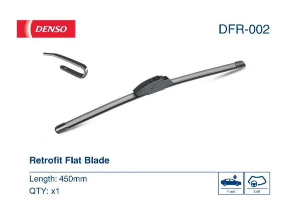 Silecek Süpürgesi Ön Muz Tip 450 mm - 18 inç Volkswagen Golf III Cabriolet (1E7)(09.1993->1998)  DENSO DFR-002