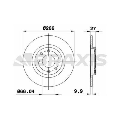 Fren Disk Ayna Ön Sağ ve Sol Peugeot 405 (07.1987->)  BRAXIS AE0390