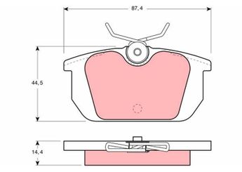 Fren Disk Balata Arka TRW GDB466  GDB466 60765010 0000060765010 9950713 0009950713 9950714 0009950714 60765020 0060765020 60777601 0060777601 71752984 794080 9945821 9947007 9950479 5951681 0000005951681 9945823 009945823 5983950 9939966 9941605 9941669 9942904 9942953 9945496 9945822 5983919 0005983919 9941211