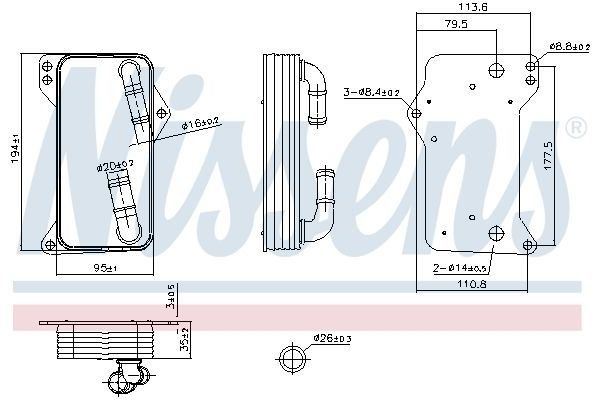 Şanzıman Yağ Soğutucu  NISSENS 91505