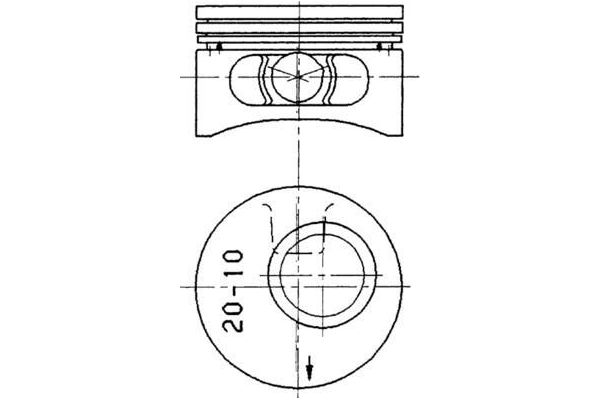 Piston (86.00MM-STD)  KOLBENSCHMIDT 90245620