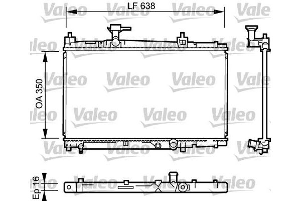Su Radyatörü  Toyota Yaris Verso (NCP2/NLP2)(1999->)  VALEO 734842