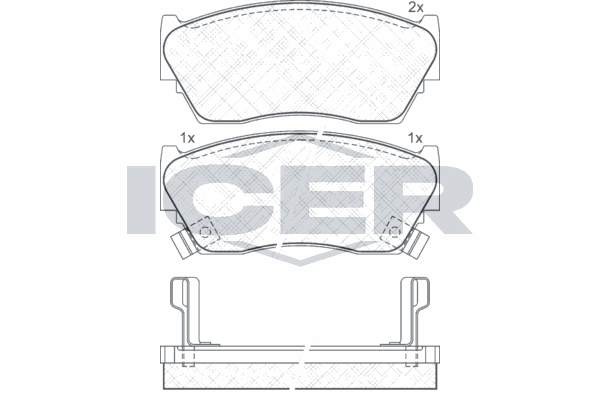 Fren Disk Balata Ön Nissan 100 NX (B13)(11.1990->)  KALE BALATA 21657 165 05 ANS KD13