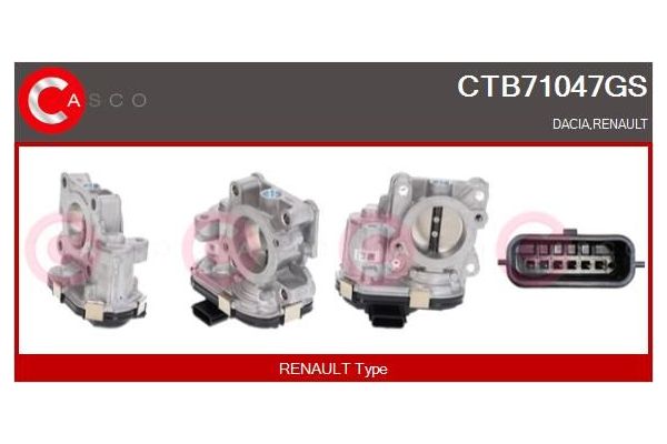 Gaz Kelebeği  Dacia Sandero II (10.2012->)  RENAULT ORJINAL 161207557R