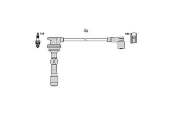 Buji Kablosu  VALEO C1173  2745003010 2742003000 2742003010 2742003011 2743003000 2743003010 2744003000 2744003010 2745003000 2742003100 2743003100 2744003100 2745003100