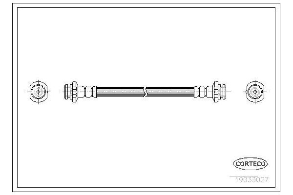 Fren Hortumu Arka Sağ veya Sol Nissan Micra (K11)(08.1992->)  MGA 51268