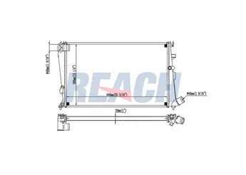 Su Radyatörü  RADISEN RR 61230  1301A1 1300L9 96031483 1300A5 1300N0 1301A9 1301E5 133020 133021 133022 96045635 96086712 96086713 96086715 96086717