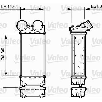 Turbo Radyatörü  Peugeot 308 CC Cabrio-Coupe (03.2009->)  VALEO 818841