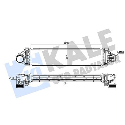 Turbo Radyatörü  Volvo XC70 (04.2007->)  FORD ORJINAL 6G919L440HB