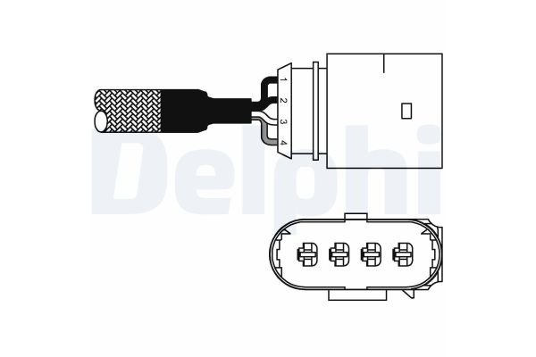 Oksijen (Lambda) Sensörü  Audi A4 Sedan (B5)(11.1994->)  DELPHI ES10981-12B1