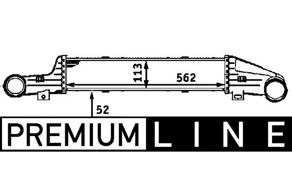 Turbo Radyatörü  Mercedes E -Serisi (Benzin) Sedan (BM 210)(05.1995->)  MAHLE CI 53 000P