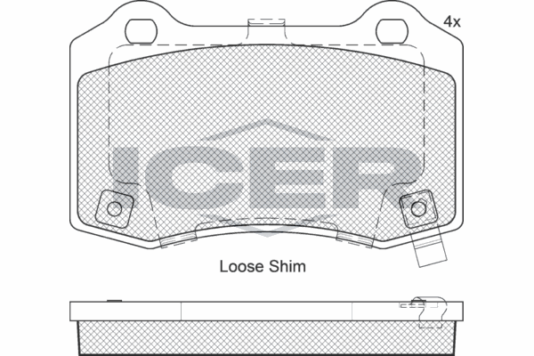 Fren Disk Balata Arka Chrysler 300C (LE/LX)(2004->)  AYD 60612A
