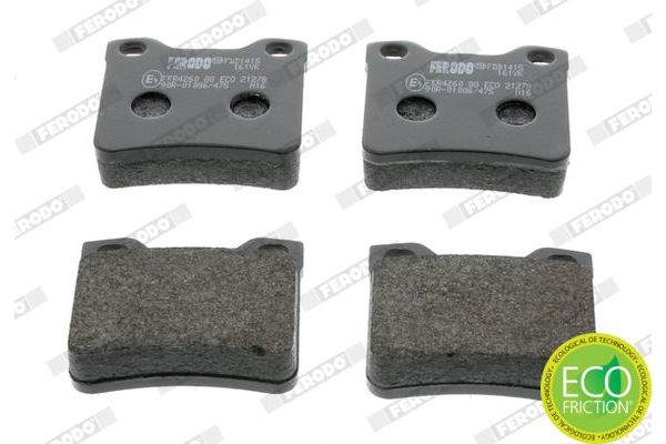 Fren Disk Balata Arka Peugeot 406 S.Wagon (S1/S2)(01.1997->)  FROW 260.1102.005