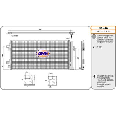 Klima Radyatörü  Fiat Ducato Kamyonet / Damperli Çift kab 35 (290)(04.2014->)  FIAT ORJINAL 52179757
