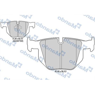 Fren Disk Balata Arka BMW X6 M Serisi (E71)(2009->)  MANDO MBF015922