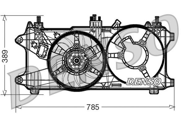 Radyatör Fan ve Motoru  DENSO DER09084