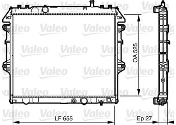 Su Radyatörü  VALEO 735442  164000L250 16400-0L250