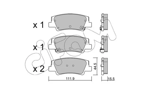 Fren Disk Balata Arka CIFAM 822-1299-0