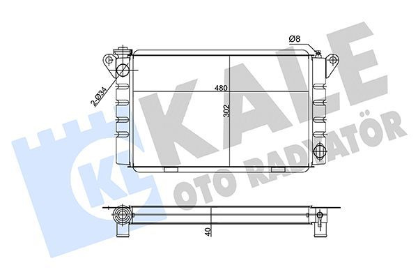 Su Radyatörü  KALE 0501143PS