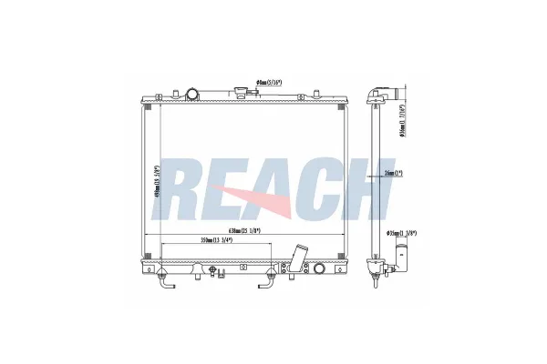 Su Radyatörü  Citroen C4 Aircross (04.2012->)  ORİS BMI068016