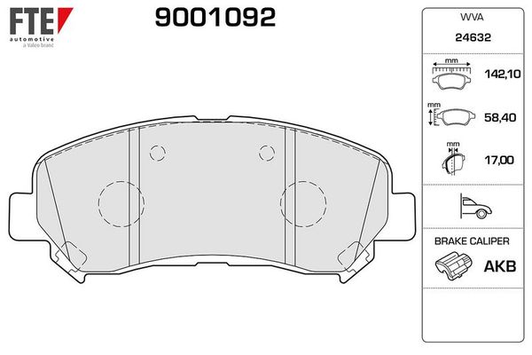 Fren Disk Balata Ön FTE 9001092