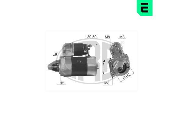 Marş Dinamosu  Seat Marbella (12.1986->)  ERA 220162A