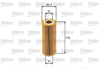 Yağ Filtresi  VALEO 586511  71740470 11427787697 11 42 7 787 697