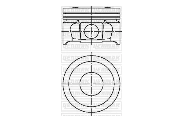 Piston (78.90MM-0.40)  Citroen C3 Pluriel (05.2003->)  YENMAK 31-04929-040