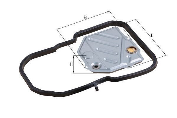 Şanzıman Yağ Filtresi  Mercedes S -Serisi Coupe (BM 140)(01.1992->)  MAHLE HX 46D1