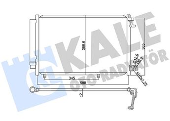 Klima Radyatörü  KALE 342860  1513108 1521951 1526277 1787028 1787029 8V5119710BB 8V51 19710 BB 8V5119710BD 8V51 19710 BD 8V5119710BC