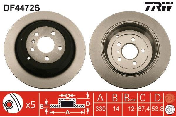 Fren Disk Ayna Arka Sağ ve Sol Mercedes R -Serisi (BM 251)(09.2005->)  AYD 50778