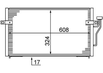 Klima Radyatörü  MAHLE AC 213 000S  CAB311B078 MB958166